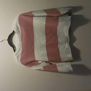 Pink Striped Sweater